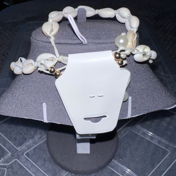 Cowrie Shell Waxed Cord Bead Choker And Bracelet Set Crème Cord - Picture 6 of 6